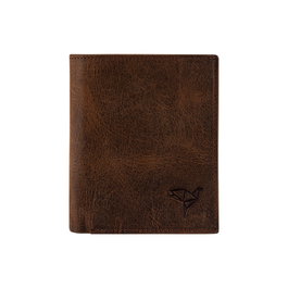 Zoozie Bags Cartera para Hombre Reynosa Crazy Piel Auténtica Marrón 11.5 x 2 x 9.5 cm